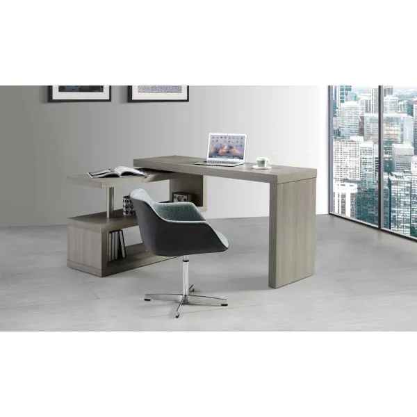 KD002 Modern Office Desk by J&M in White Matte