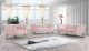 Beaumont Modern Velvet Living Room Set in Pink