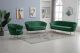 Gardenia Modern Velvet Living Room Set in Green