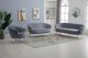 Gardenia Modern Velvet Living Room Set in Grey