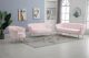 Gardenia Modern Velvet Living Room Set in Pink