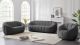 Elijah Modern Velvet Living Room Set in Grey
