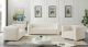 Ravish Modern Velvet Living Room Set in Cream