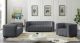 Ravish Modern Velvet Living Room Set in Grey