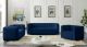 Ravish Modern Velvet Living Room Set in Navy