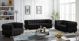 Gwen Modern Velvet Living Room Set in Black