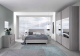 Linosa Modern Bedroom Set in Grey/Silver