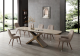 9368 Table & 1287 Chair Taupe/Beige Dining Set