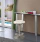 Brody Adjustable Stool in White