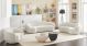 Hyde Modern Boucle Fabric Living Room Set in Cream
