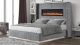 Lizelle Modern Upholstered Velvet Beds in Gray