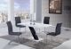 Chelmsford Contemporary Dining Room Set in White/Black