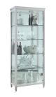 Frisco Tempered Glass Curio In Clear
