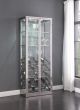 Rochester 2 Doors Glass Curio In Clear/Chrome