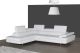A761 Italian Leather Sectional Sofa in White