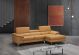 A973B Premium Leather Sectional Sofa in Freesia