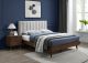 Albarracin Mid-Century Modern Polyester Linen Bedroom Set in Beige