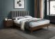 Albarracin Mid-Century Modern Polyester Linen Bedroom Set in Grey