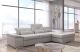 Alpine-X Modern Fabric Sectional Sofa in Silver Grey