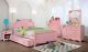Altona Youth Contemporary Bedroom Set in Pink