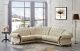 Apolo Leather Sectional Sofa in Ivory