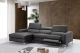 Ariana Premium Leather Sectional Sofa in Dark Grey