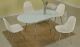 Arvada Casual Dining Room Set in White & Chrome