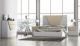 Asoria Modern Bedroom Set in White & Beige