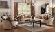 Avalon Traditional Living Room Set in Tan & Black