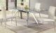 Bados Casual Dining Room Set in Clear & White