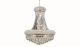 Barton Transitional 14 Lights Hanging Fixture Chandelier in Chrome Finish