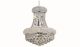 Bath Transitional 8 Lights Hanging Fixture Chandelier in Chrome Finish