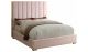 Becca Contemporary Velvet Bed in Pink