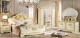 Leonardo Modern Bedroom Set in Ivory Lacquer