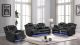 Benz Modern Faux Leather Power Recliner Sofa Set in Black