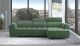 Bilbao Modern Fabric Sectional Sofa in Green