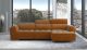 Bilbao Modern Fabric Sectional Sofa in Orange