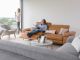 Cadini Modern Luxury Montana Sectional Sofa in Canyon
