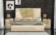 Caiazzo Modern Bedroom Set in Beige & Gray, Gold