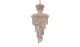 Carlisle Contemporary 10 Lights Hanging Fixture Chandelier in Chrome Finish