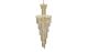 Chatham Contemporary 22 Lights Hanging Fixture Chandelier in Gold Finish