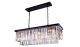Chester Transitional 12 Lights Pendent Lamp Crystal Chandelier in Mocha Brown Finish