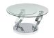 Chicago Modern Coffee & End Table in Glass/Steel