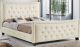 Claire Contemporary Queen Bed in Ivory