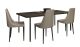 Clewiston Modern Dining Room Set in Brown