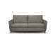 East Chicago Leather Sofa Bed Queen Size in Spessorato Dark Grey
