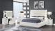 Coco Modern Bedroom Set with Vanity in Milky White