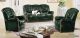 Pisa Classic Living Room Sofa Set in Dark Green