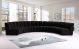 Colmar Contemporary Modular Sectional Sofa in Black