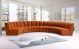 Colmar Contemporary Modular Sectional Sofa in Cognac